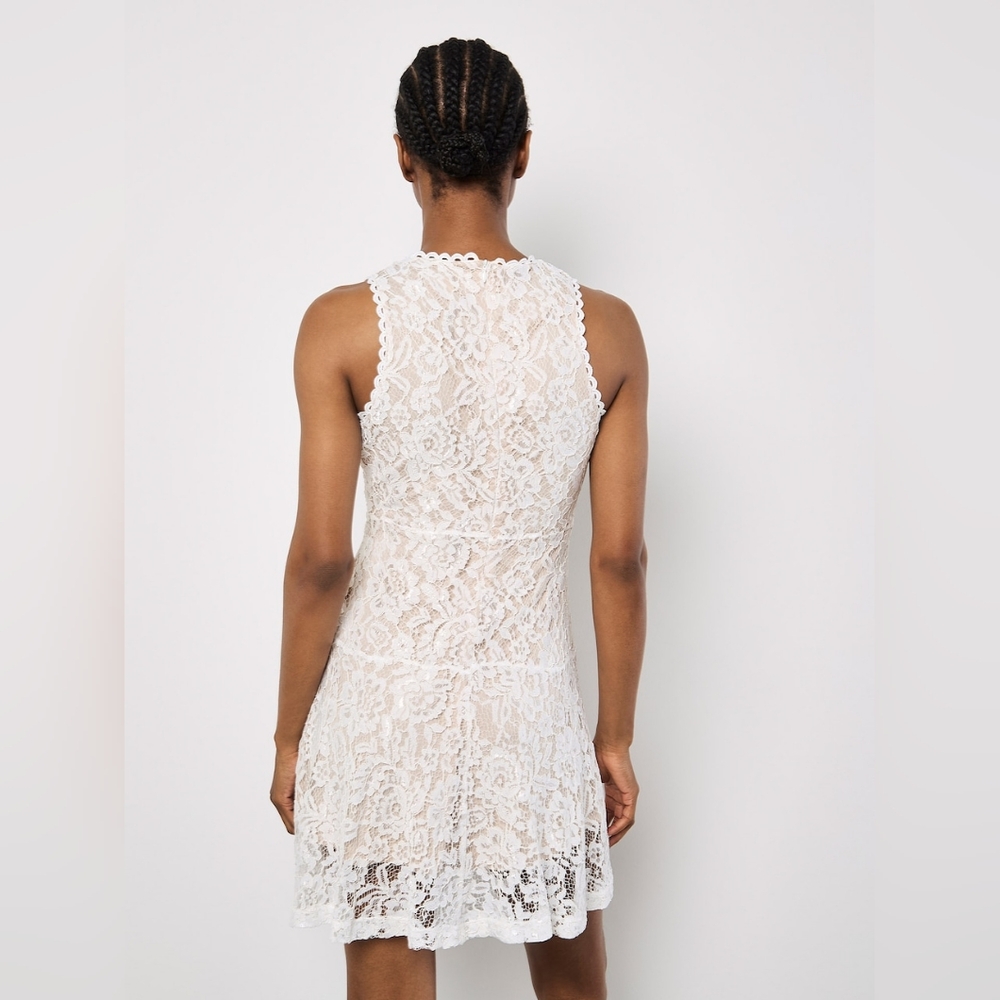 APRICOT Cream Lace Dress Size 10 Large Lined Fit & Flare Skater NEW - Picture 15 of 16